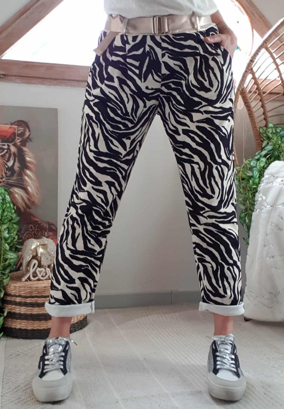 Jogg Zebré avec ceinture
